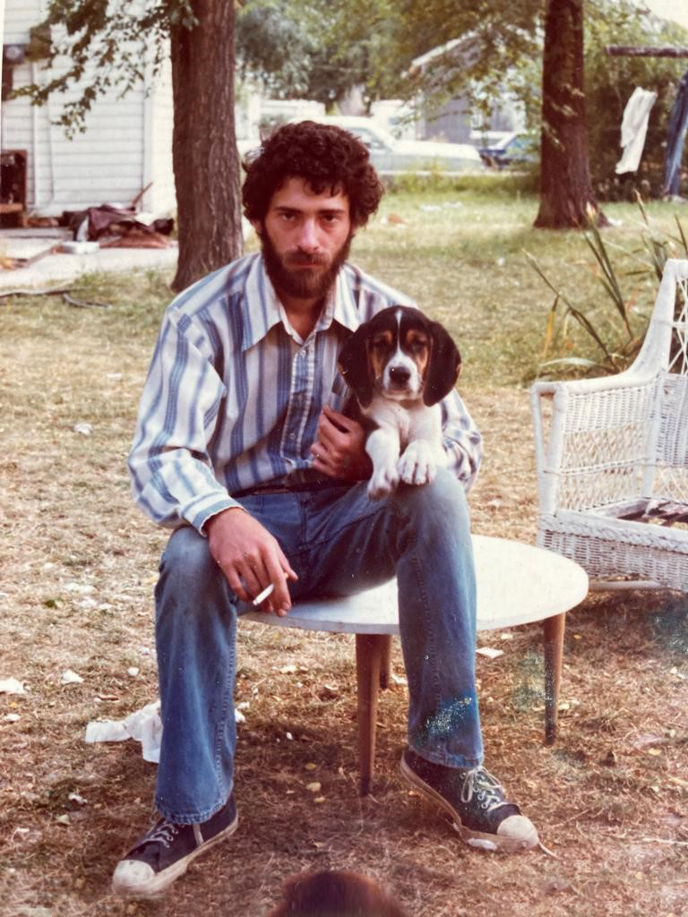 man with dog
